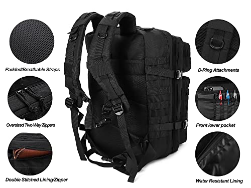 Large Waterproof Tactical Backpack for Men and Women