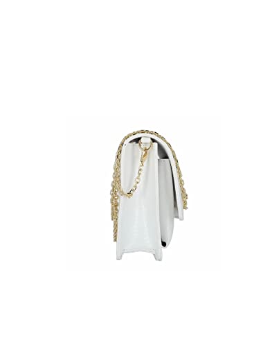Love Moschino White Shoulder Bag, 14X22X5