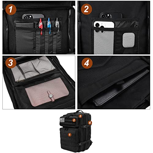 Large Waterproof Tactical Backpack for Men and Women