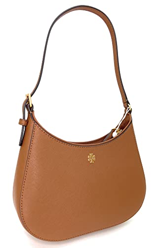 Tory Burch Women’s Emerson Patent Zip Shoulder Bag, Moose