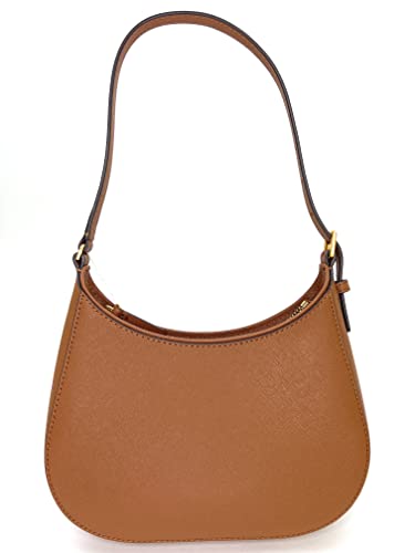 Tory Burch Women’s Emerson Patent Zip Shoulder Bag, Moose