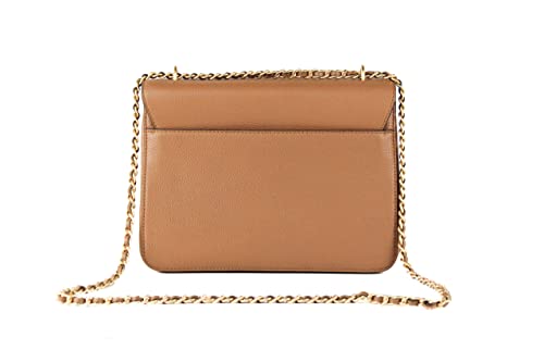 Tory Burch Britten Large Brown Leather Shoulder Bag