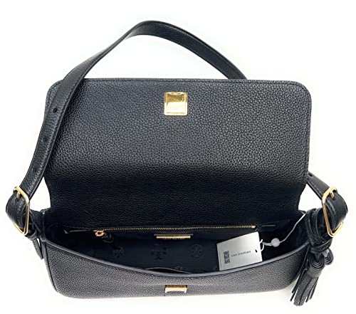 Tory Burch Black Emerson Flap Shoulder Bag