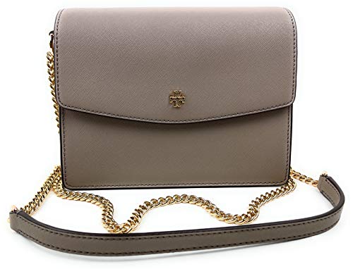 Tory Burch Emerson Envelope Adjustable Shoulder Bag French Grey