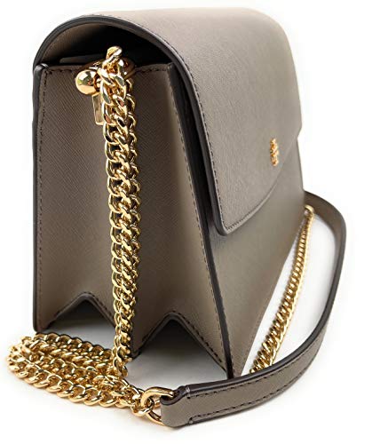 Tory Burch Emerson Envelope Adjustable Shoulder Bag French Grey