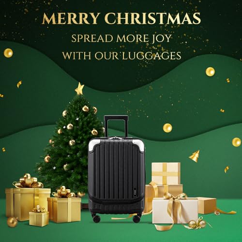 Designer 55CM Suitcase with Laptop Compartment, Expandable