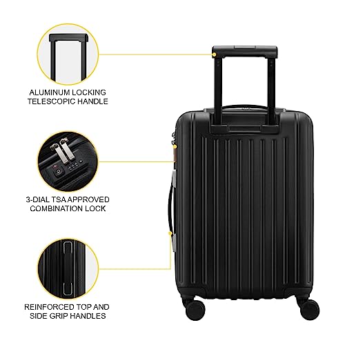 Designer 55CM Suitcase with Laptop Compartment, Expandable