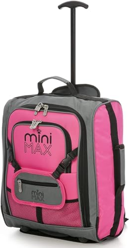Pink Aerolite MiniMAX 30L Cabin Trolley Backpack