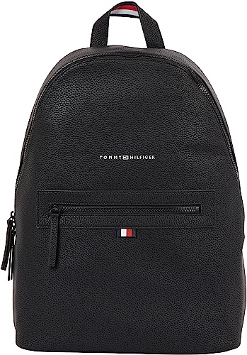 Tommy Hilfiger Men's Black Essential PU Backpack