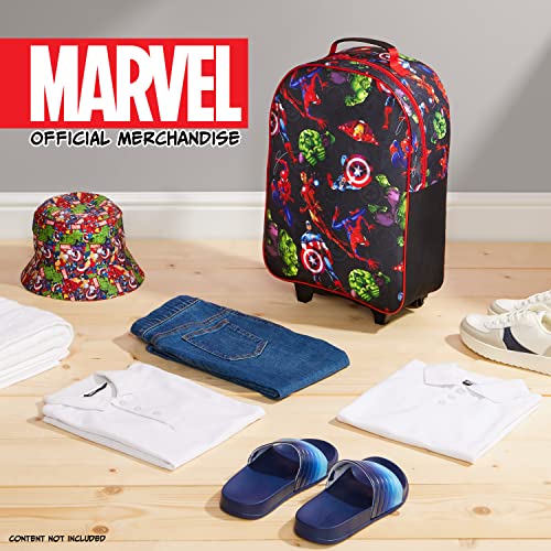 Avengers Foldable Trolley Hand Luggage Bag - Multicolor