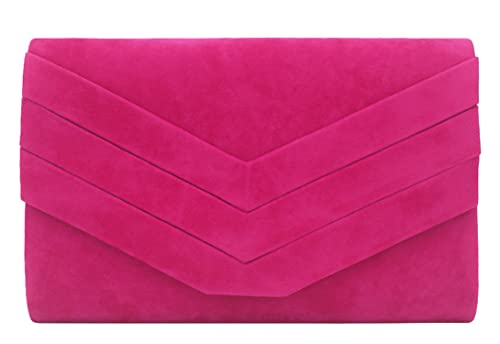 Vidfye Stylish Faux Suede Envelope Clutch Bag