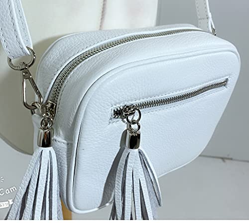 LeahWard Genuine Leather Designer Handbag with Tassel J165