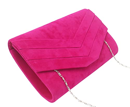 Vidfye Stylish Faux Suede Envelope Clutch Bag