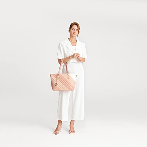 Miss Lulu Damen Designer Umhängetasche Handtasche (Rosa)