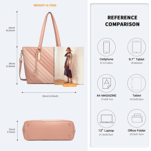 Miss Lulu Damen Designer Umhängetasche Handtasche (Rosa)