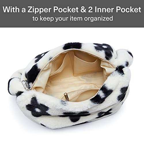 KALIDI Pink Fluffy Designer Handbag