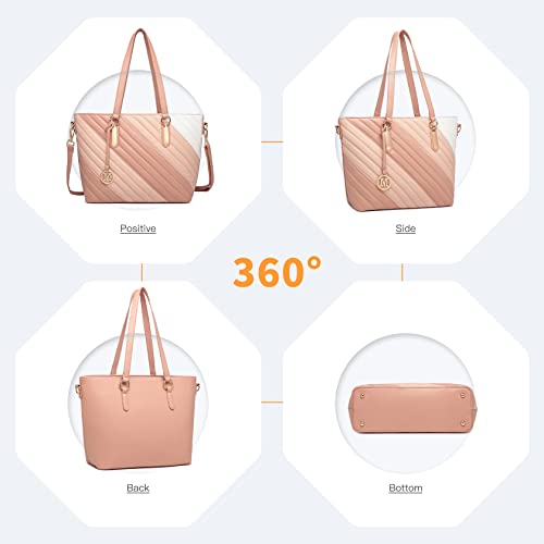 Miss Lulu Damen Designer Umhängetasche Handtasche (Rosa)