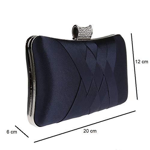 Ro Rox Francesca Crystal Evening Prom Box Clutch