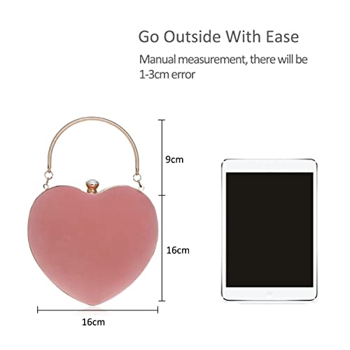 NICOLE & DORIS Damen Abendtasche Hellrosa, Umhängetasche Hochzeit