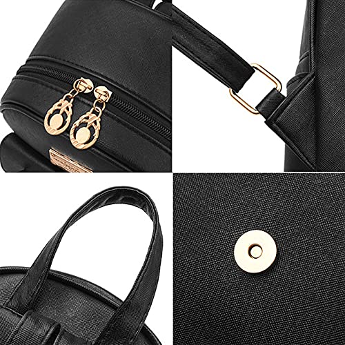 College Style Mini Backpack Purse with Bow Detail