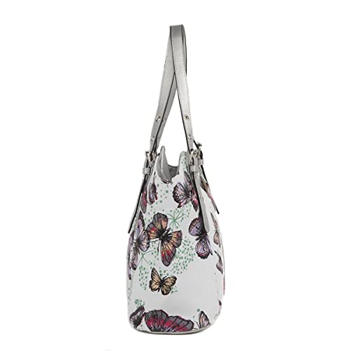 White Butterfly Shoulder Bag - Designer Handbag - Size 1