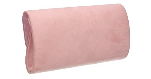 SwankySwans Suedette Anny Clutch, Sling Bag, Rose Color