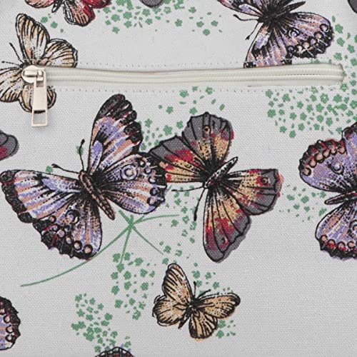 White Butterfly Shoulder Bag - Designer Handbag - Size 1