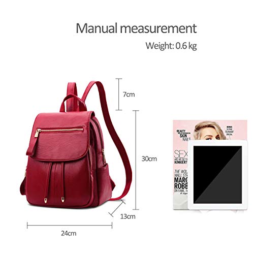 Nicole&Doris Mini Fashion Backpack - Wine Red