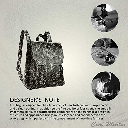 Nicole & Doris Red PU Leather Fashion Backpack