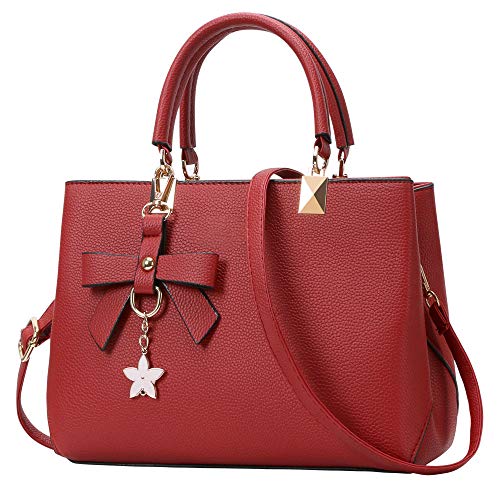 Womens Designer Handbag with Exquisite Metal Pendant
