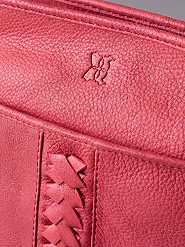 Lakeland Leather Farlam Crossbody Handbag for women in Red