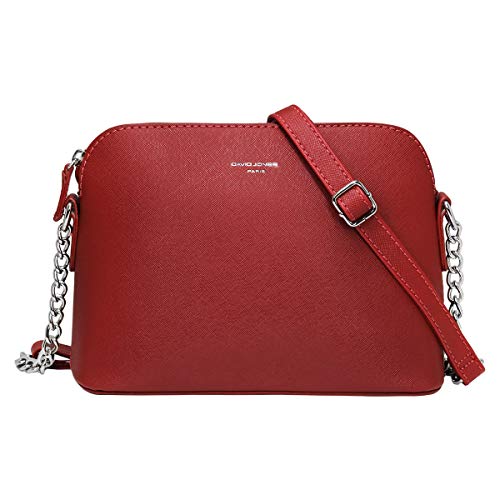 Red Designer Crossbody Bag - Chain Shoulder Handbag