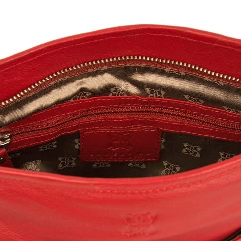 Lakeland Leather Farlam Crossbody Handbag for women in Red