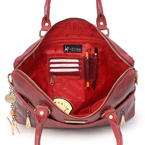 Catwalk Collection Handbags - Ladies Leather Cross Body Bag