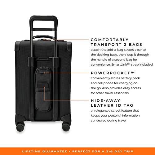 Briggs & Riley Baseline-Spinner in schwarz, Essential Carry-On
