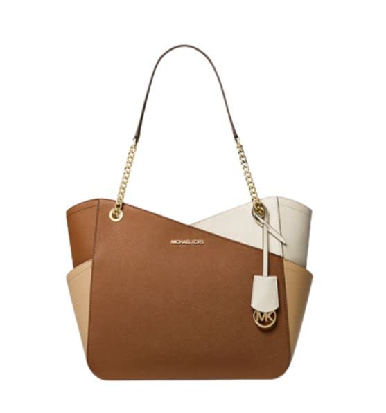 Michael Kors Large Leather Chain Shoulder Tote Bag