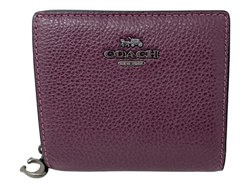 COACH Boysenberry Snap Wallet - Designer Handbag Essential