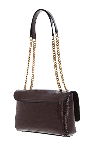 Brown Guess Nell Croc Designer Satchel for Women