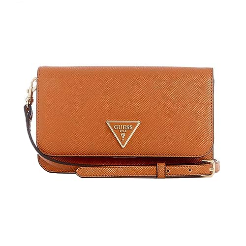 Guess Women Noelle XBODY Flap Organizer Bag Cognac