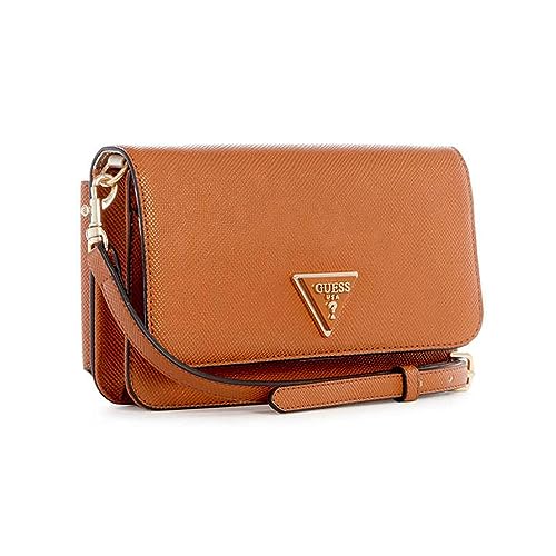 Guess Women Noelle XBODY Flap Organizer Bag Cognac