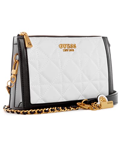 GUESS Abey White Crossbody with Multiple Compartments