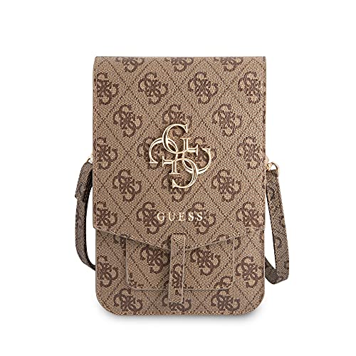 Guess Braun 4G Big Logo Designer Handbag 16x10cm