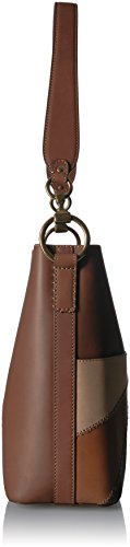 FRYE Ilana Color Block Leather Bucket Hobo Bag