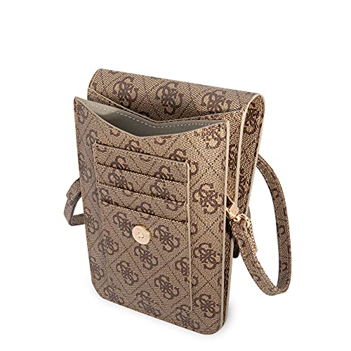 Guess Braun 4G Big Logo Designer Handbag 16x10cm