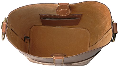 FRYE Ilana Color Block Leather Bucket Hobo Bag