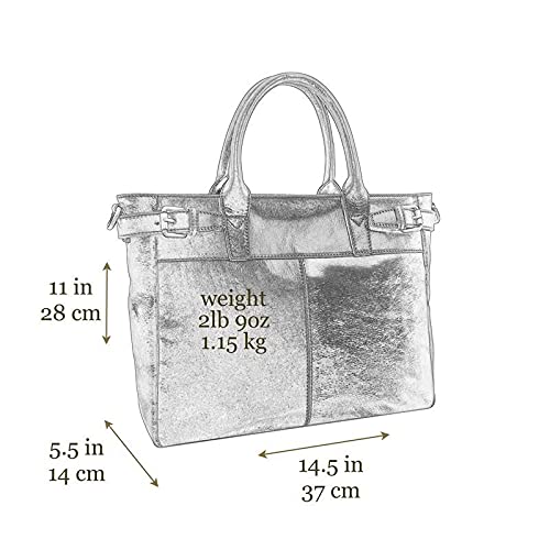 Brown Leather Top Handle Handbag - Designer Women's Purse