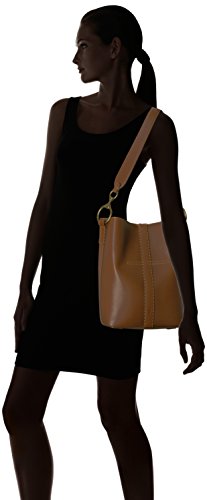 FRYE Ilana Color Block Leather Bucket Hobo Bag