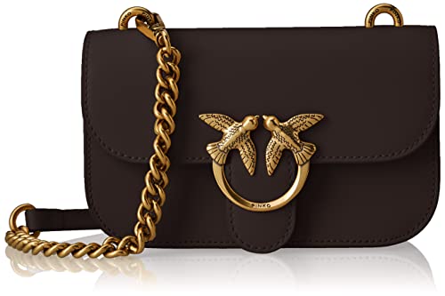 Pinko Love Bell Mini Calf Silk Bag - Brown