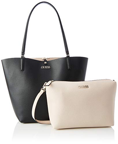 GUESS Damen Alby Toggle Tote in Black/Stone