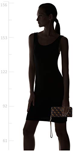 GUESS Noelle Brown Logo Large Zip Around Wallet